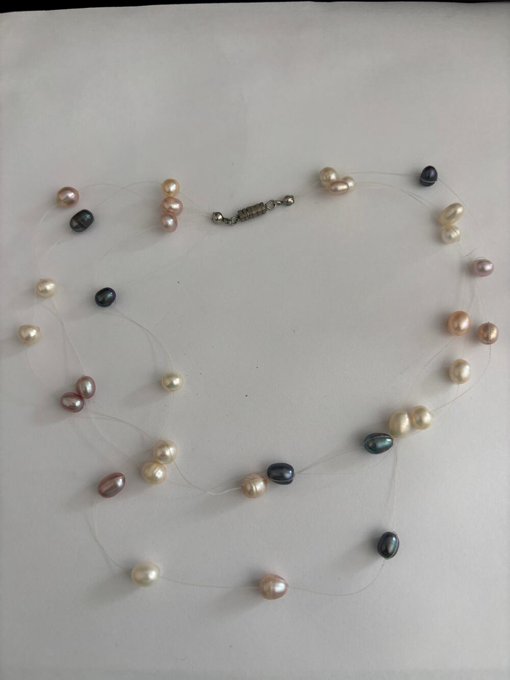 Freshwater Pearls Necklace Illusion Pearl Necklace